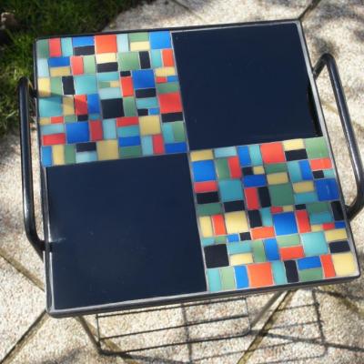 Sellette Mondrian en mosaïque